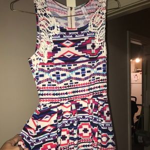 Multi color dress with details